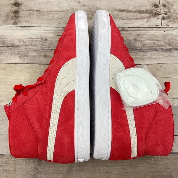 PUMA Men's Suede Classic XXI Mid Sneakers Size 11 Red - Picture 6 of 10